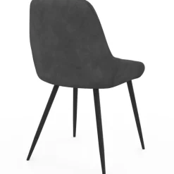 6 chaises en velours mix color gris, terracotta et beige