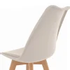 6 chaises scandinaves beiges