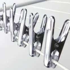 120 pinces à linge inox, pinces incassables, inusables, ne rouillent pas