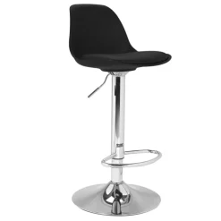 2 tabourets de bar design noir KARL