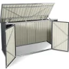 Abri de jardin acier galvanisé gris 2,2 m²