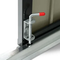 Abri de jardin acier galvanisé gris 2,2 m²