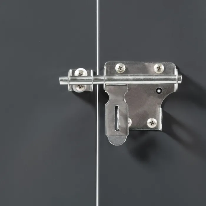 Abri de jardin acier galvanisé gris 2,2 m²