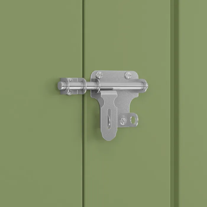 Abri de jardin en métal vert olive verrouillable multi-rangement pour stockage vélos, outils, poubelles