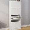 Armoire à chaussures 4 portes blanche