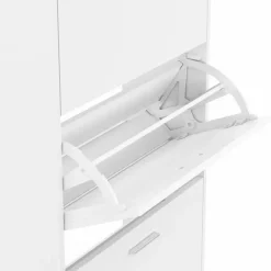 Armoire à chaussures 4 portes blanche