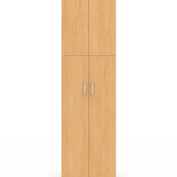 Armoire 2 portes bois penderie 50 cm avec étagère