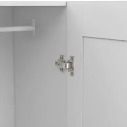 Armoire blanche 2 portes 80 cm