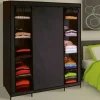 Armoire penderie en tissu noir