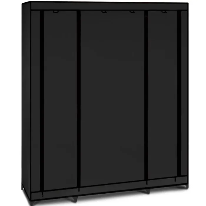 Armoire penderie en tissu noir