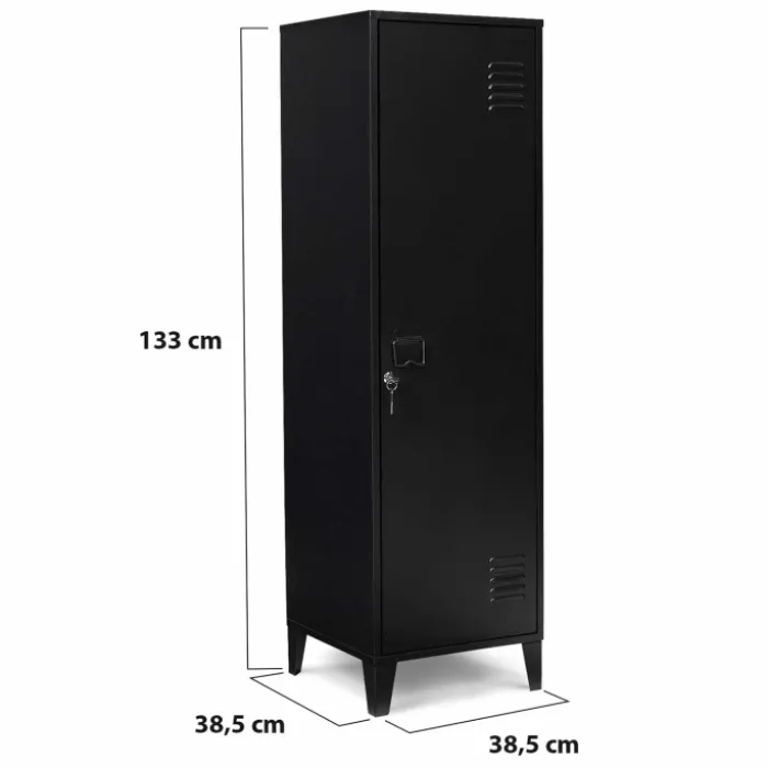 Armoire vestiaire métallique noire