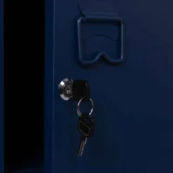 Armoire vestiaire porte métallique bleue industrielle