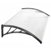 Auvent de porte marquise polycarbonate 80x120 cm