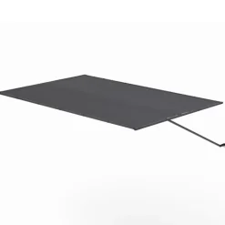 Auvent inclinable et réglable 250 x 150 cm pour pergola toit rétractable gris anthracite