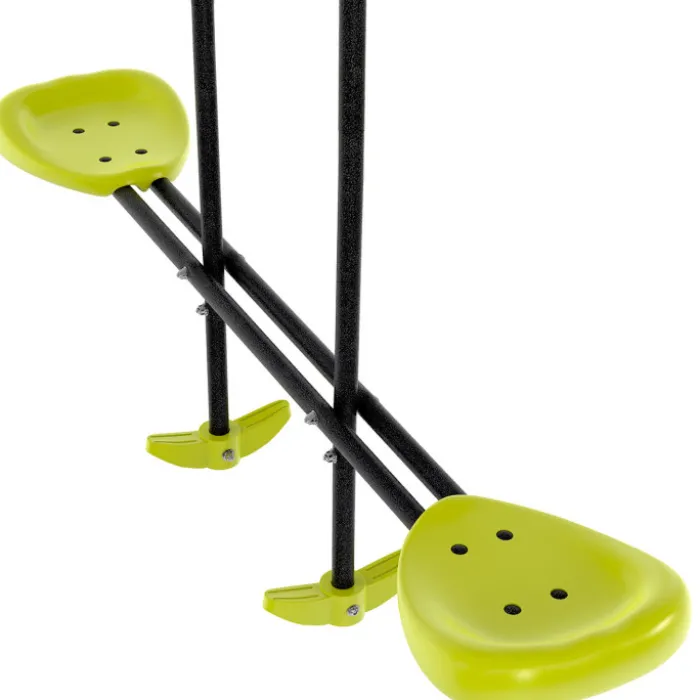 Balançoire 4 portiques pour jardin avec panier de basket et but de foot
