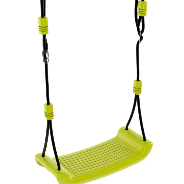 Balançoire 4 portiques pour jardin avec panier de basket et but de foot
