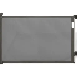 Barrière extensible pour chien et animaux domestiques 130cm grise