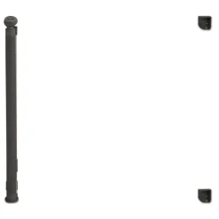 Barrière extensible pour chien et animaux domestiques 130cm grise
