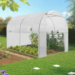 Bâche de rechange pour serre tunnel 6m² blanche