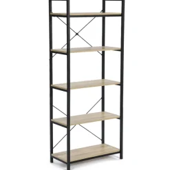 Bibliothèque style industriel bois et métal