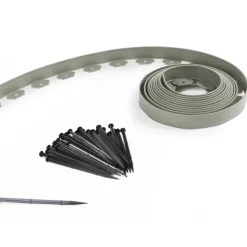 Bordure de jardin flexible grise