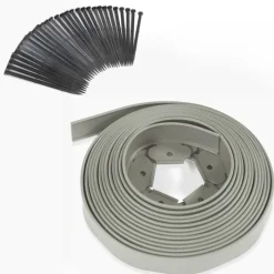 Bordure de jardin flexible grise