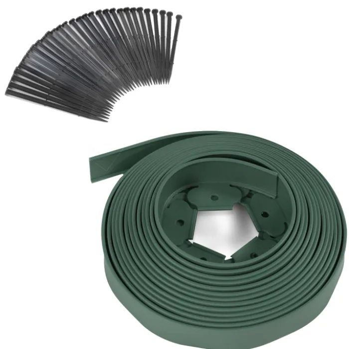 Bordure de jardin flexible verte à planter