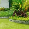 Bordurette de jardin grise flexible en acier