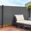 Brise vue 1,80 m x 10 m gris occultant 90 g m²