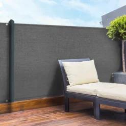 Brise vue 1,80 m x 10 m gris occultant 90 g m²