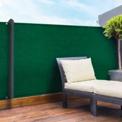 Brise vue 1,80 m x 10 m vert occultant 90g m²