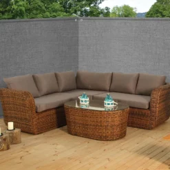 Brise vue gris clair 1,5 m x 10 m occultant 220 g/m²