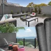 Brise vue gris 1,5m x 10m occultant 220g m²