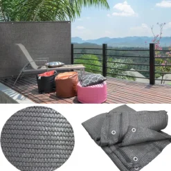 Brise vue 1m x 10 m gris anthracite occultant 90 g m²