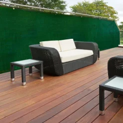 Brise vue 1,20m x 10m vert occultant 90g m²