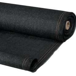 Brise vue noir 2 m x 10 m occultant 300 gr/m²