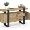 Buffet 140 cm bois et nois