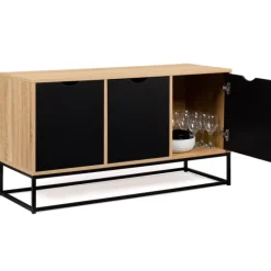 Buffet bas 3 portes industriel