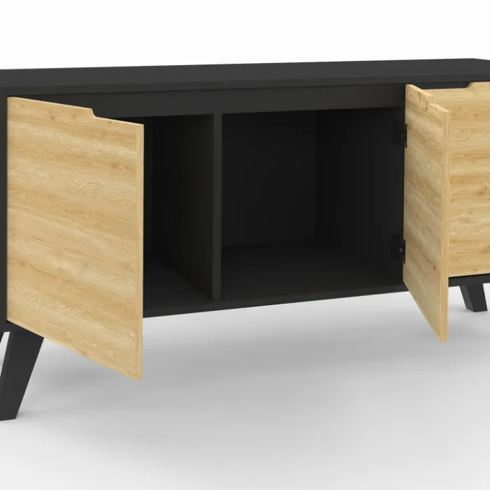 Buffet bas scandinave noir
