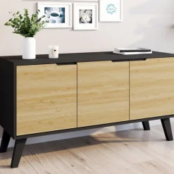 Buffet bas scandinave noir