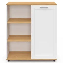 Buffet d'appoint blanc et bois