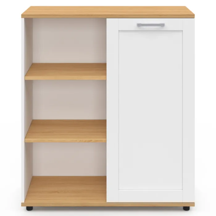 Buffet d'appoint blanc et bois