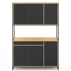 Buffet de cuisine industriel 120 cm avec 6 portes