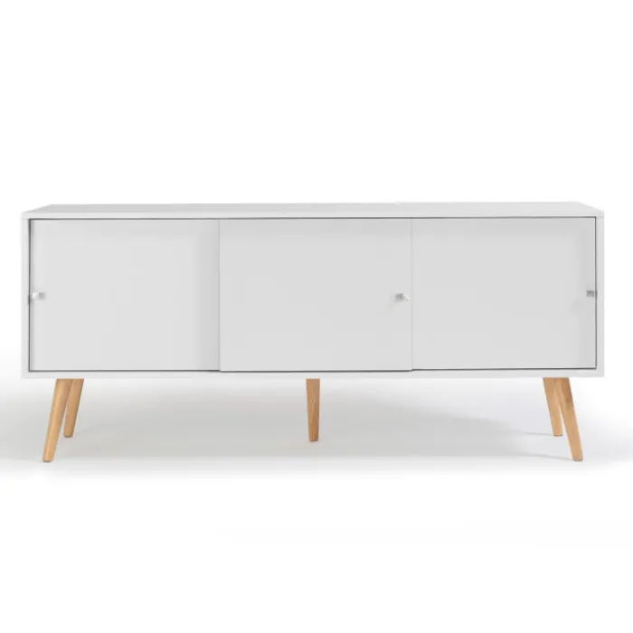 Buffet scandinave bois blanc EFFIE