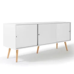Buffet scandinave bois blanc EFFIE