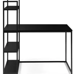 Bureau bibliothèque noir design industriel