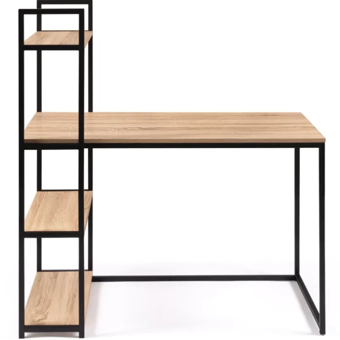 Bureau style industriel en métal et bois