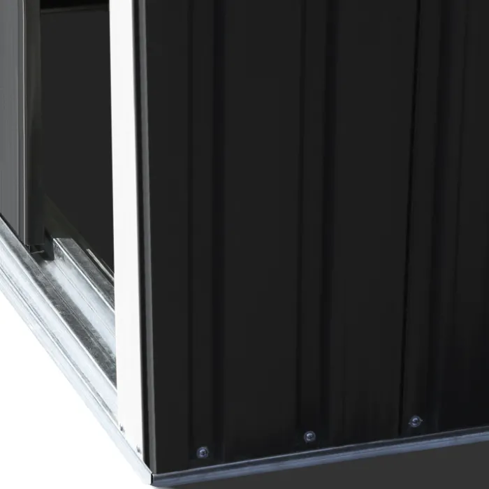 Cabanon de jardin en métal toit plat 1,3m²