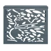 Cache climatiseur en métal gris anthracite protection unité extérieur 95 x 50 x 80 cm