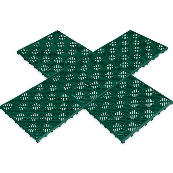 Caillebotis extérieur en plastique vert